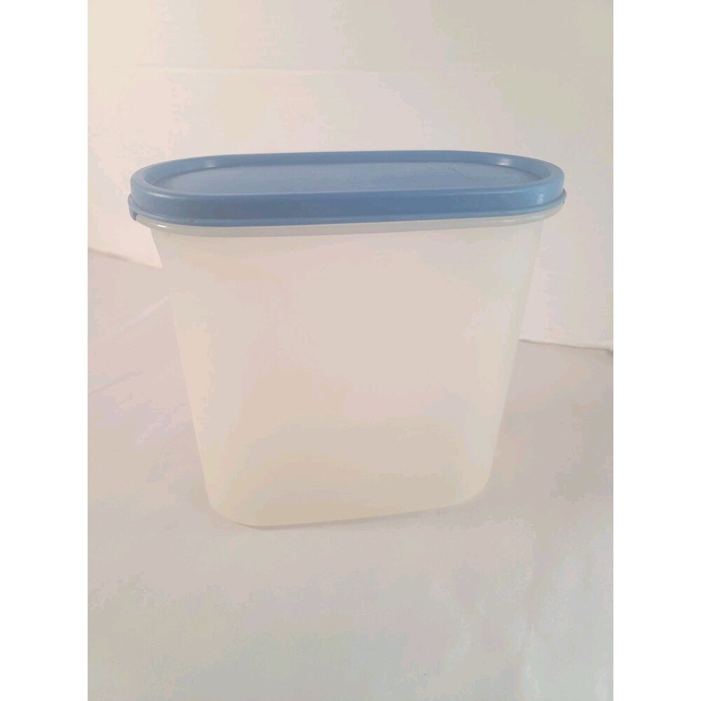 Vintage Tupperware Modular Mate 7 1/4 Cup Container 1613-8 & Lid 1616-16  Blue